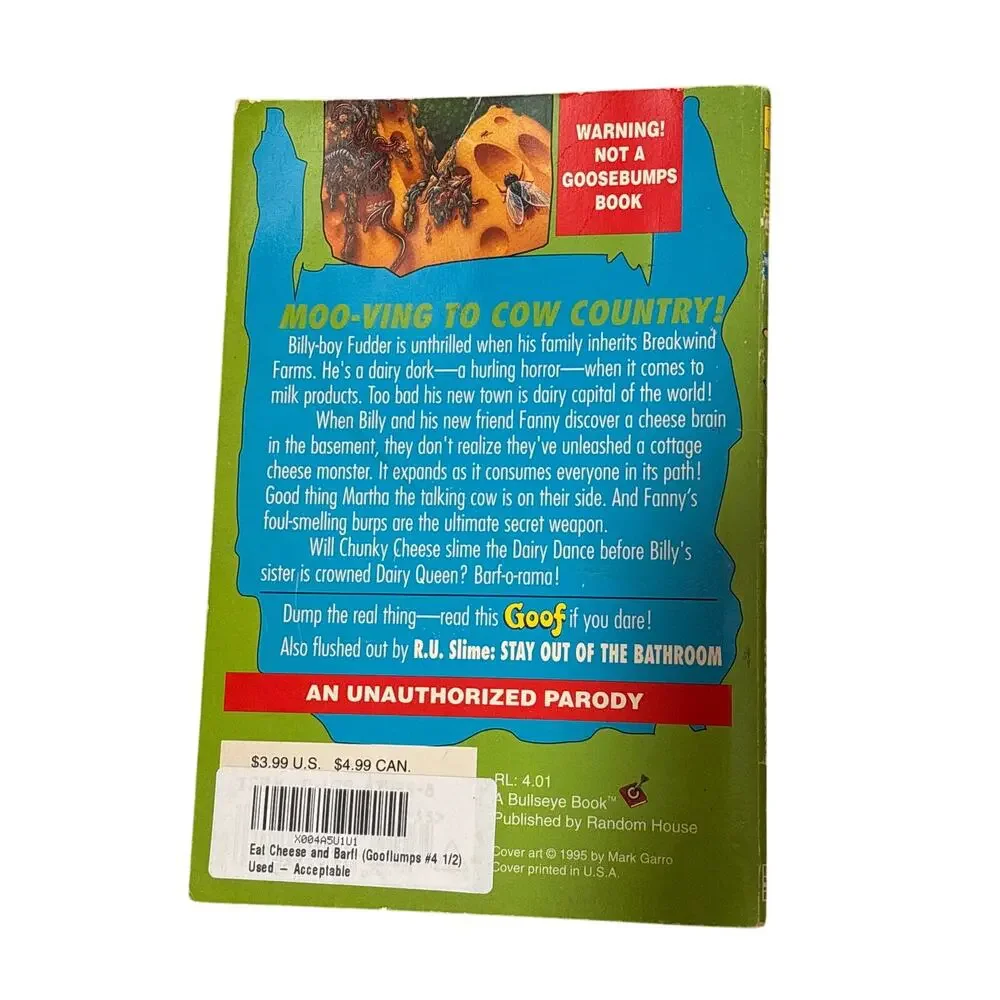 Gooflumps: Eat Cheese and Barf! by R.U. Slime - Paperback